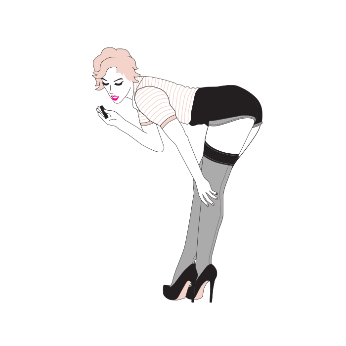 Velvet Swing Pin-up Illustrations